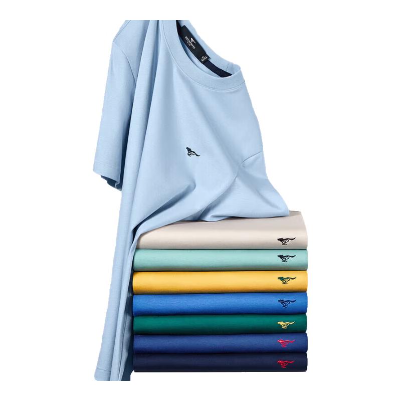 Septwolves Men s Ice Silk Cotton Short Sleeve T-Shirt