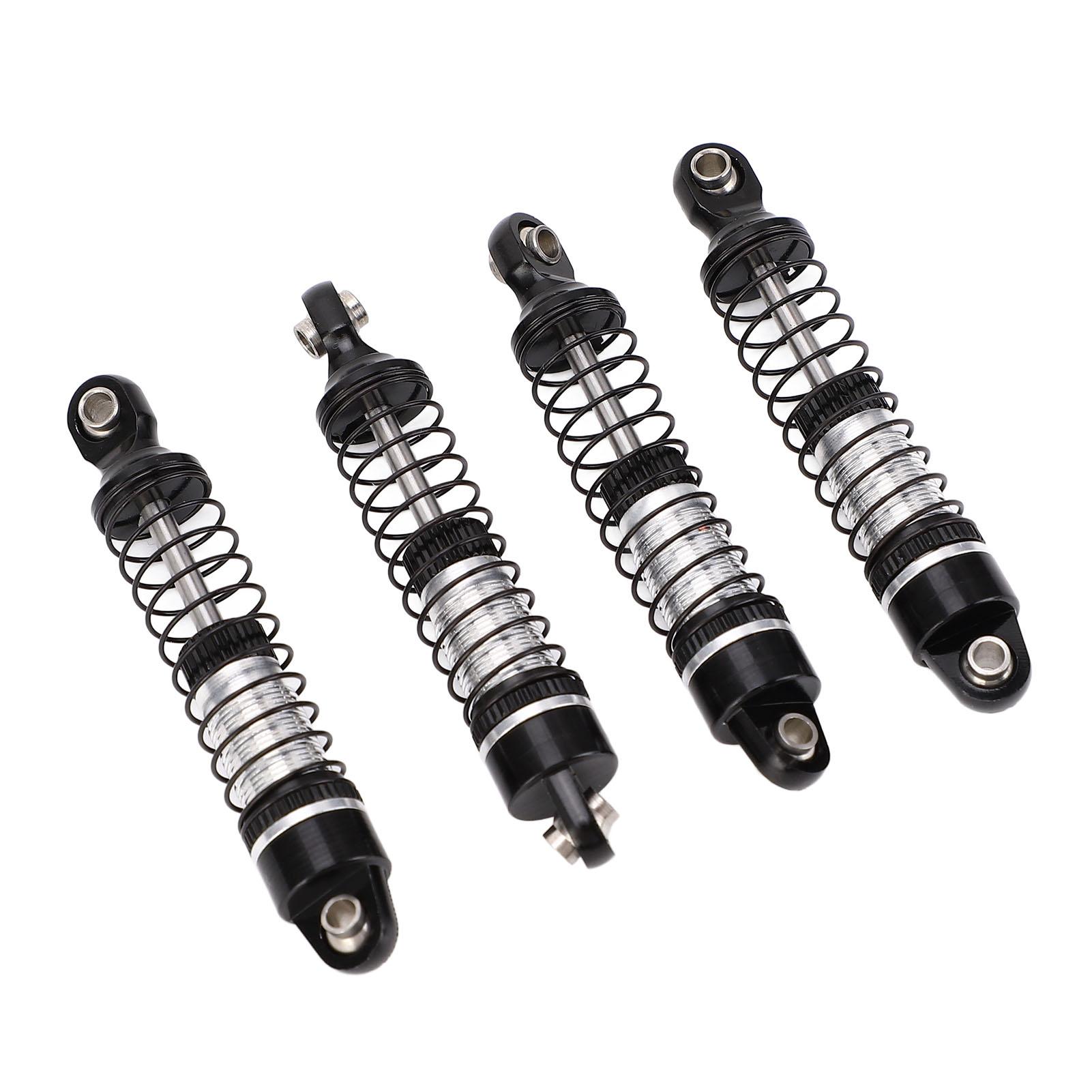 RC Shock Absorber Front Rear Shock Absorber Damper Set Upgrades Parts with 0.55 0.65 0.75 Spring Black