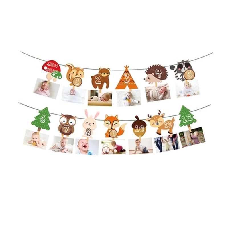 Woodland Animal Jungle Forest DIY Party Decoration Plate Cup Tablecloth Birthday Party Baby Shower Kids Birthday Party Supplies 5