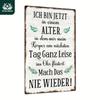 Vintage German Quote Metal Tin Sign 79x118 Retro Wall Decor for Home Bar Pub