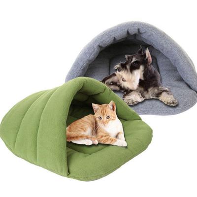 Warme Fleece-Schlafhöhle Matte Weiches Haus für Haustier Hund Katze Kaninchen