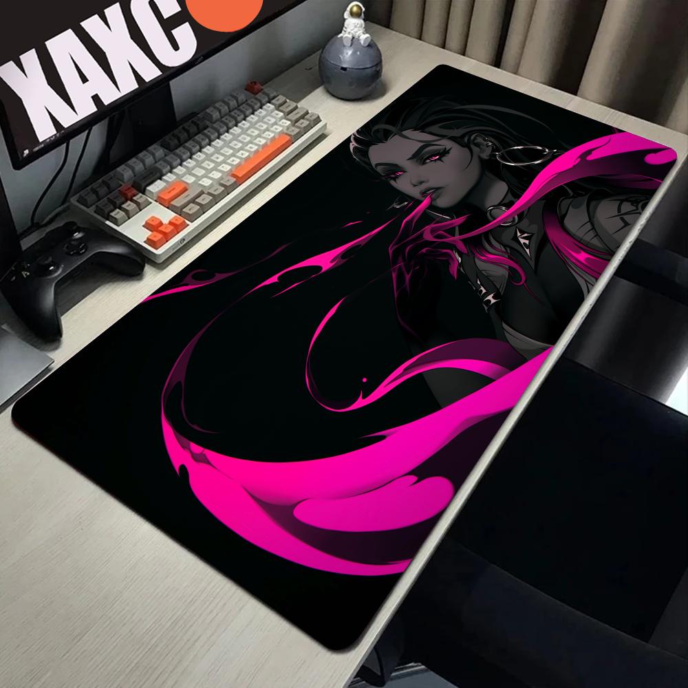 Reyna Valorant Mouse Pad Gaming XL Grande HD Nuovo Mousepad per Casa XXL Tappetino per Tastiera Gomma Naturale Morbida Tappeto per Ufficio Mouse Pad per Laptop