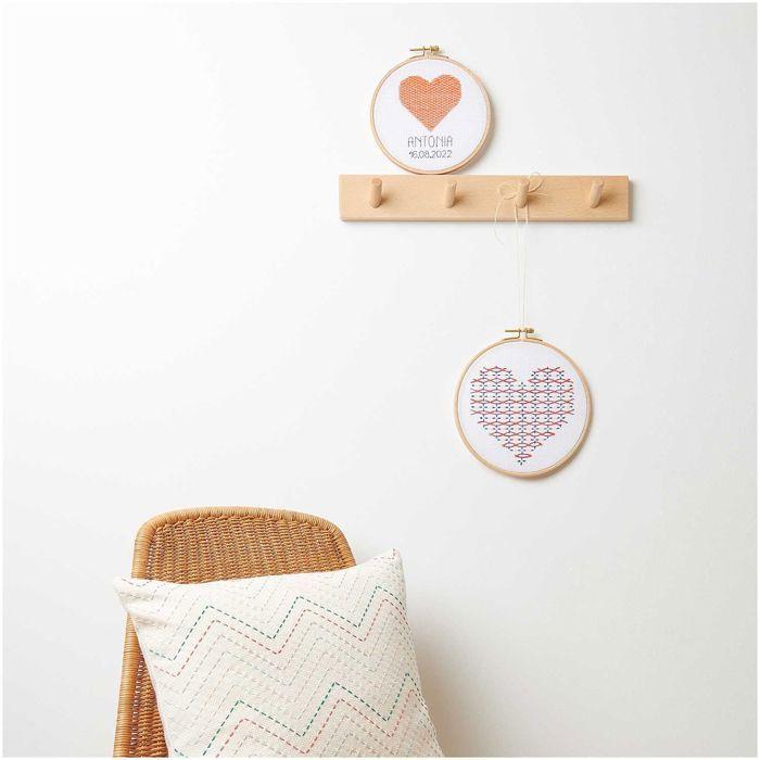 Kit broderie de naissance Coeur