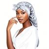 Satin Bow Tie Long Stocking Nightcap Headscarf for Long Hair Protection