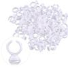 100pcs Disposable Makeup Tattoo Ink Rings Eyebrow Lip Tattoo Pigments Holder Container Cup