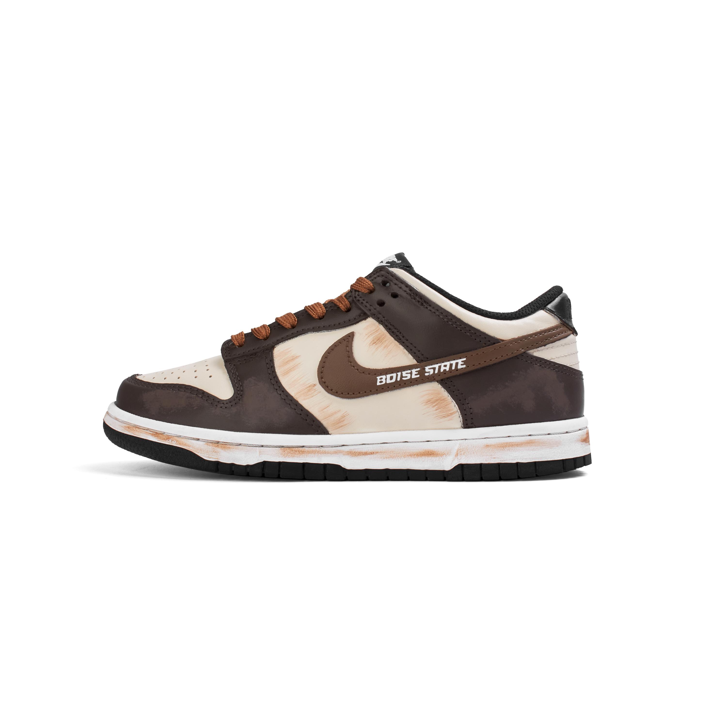 

Nike Dunk Synthetic Leather Abrasion Resistant Low top Skateboard Shoes Unisex Brown HF5441-100(Team825-) 39