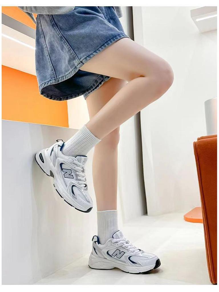 Pantofi tată versatili: Adidași la modă, respirabili, cu tălpi groase și logo-ul clasic N, pentru bărbați și femei