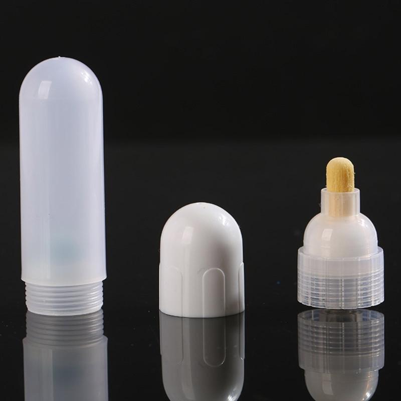 5Pieces Reusable Ink Marker Bottle 8mm Ballpoint Refillable Paint Marker Bottle for Leather Coloring Tool