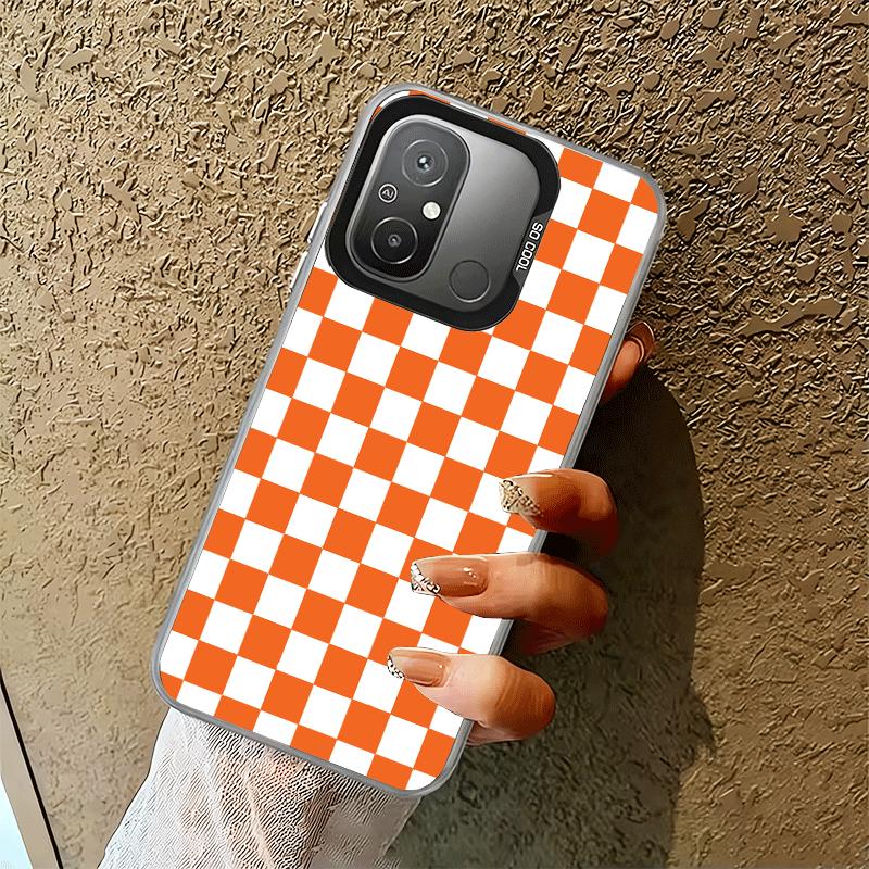 Retro Classic Chess Board Grid Shockproof Phone Case for Xiaomi Poco X7 X6 X5 X3 Pro F7 Ultra M8 Redmi 15C 15 14C 13C 12C 10C 13