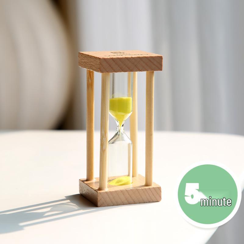 

Wooden Retro Hourglass Sand Timer - 1, 3, 5 Minute Durable Kids Home Decor Toy