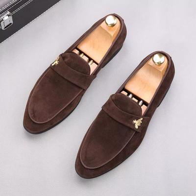 Mode Herren Hochzeitsschuhe Hochwertige Designer Atmungsaktive Herrenschuhe Slipper Bestickte Bohnenschuhe Übergröße 45 Anzugschuhe A9