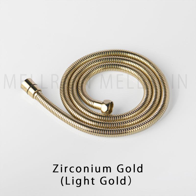 High Quality Black Shower Hose Bathroom Fitting Stainless Steel Soft Bath Tube 1.5 Meter Water Pipe Chrome,Burshed Gold,Grey,ORB