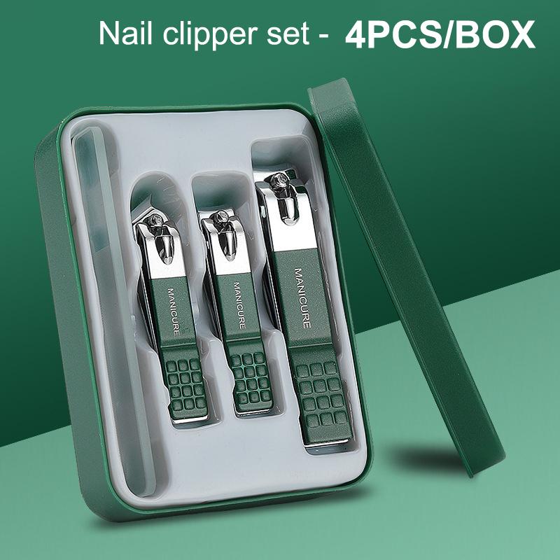 Compact and Portable 4/6PCS Nail Clippers with Stainless Steel Manicure Tools for Home or Travel Use 4Pcs