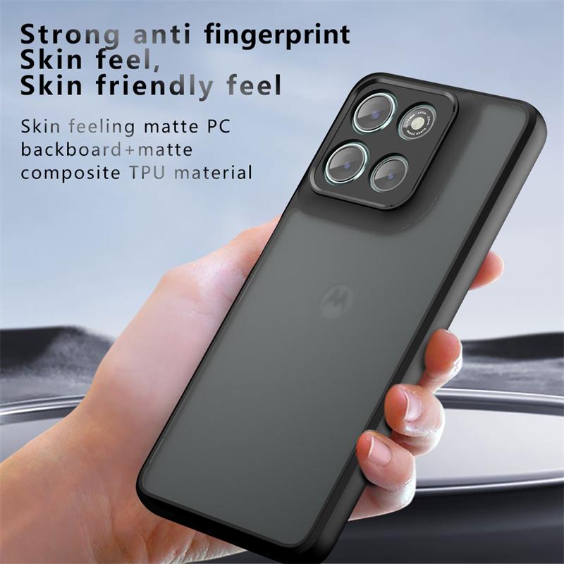 Translucent Matte Case For Motorola Moto G56 Anti-knock Matte Full Back Cover For Moto G56 5G Case For Moto G56 Case 6.72 Inch