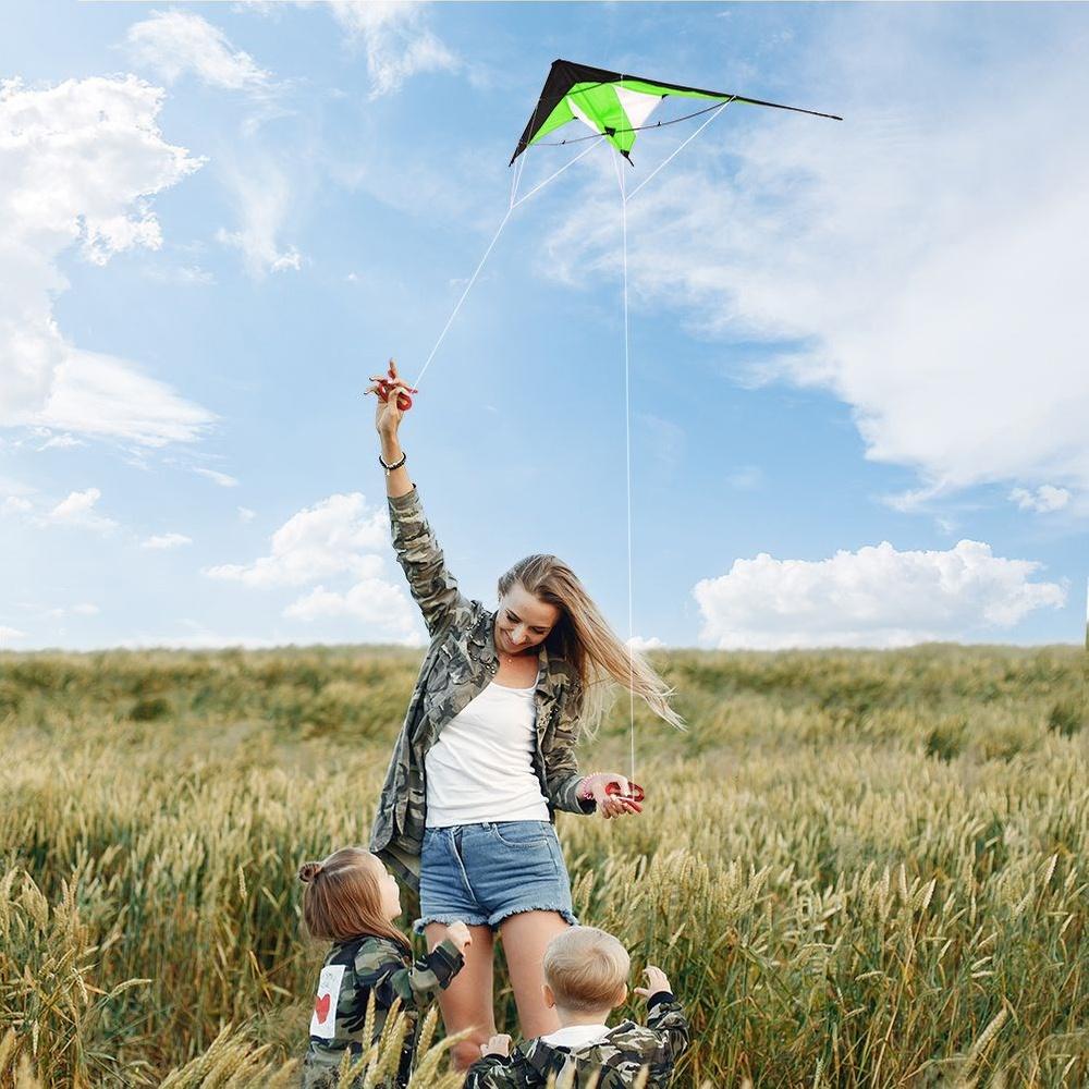 Green Acrobatic Kite 120X50 Cm