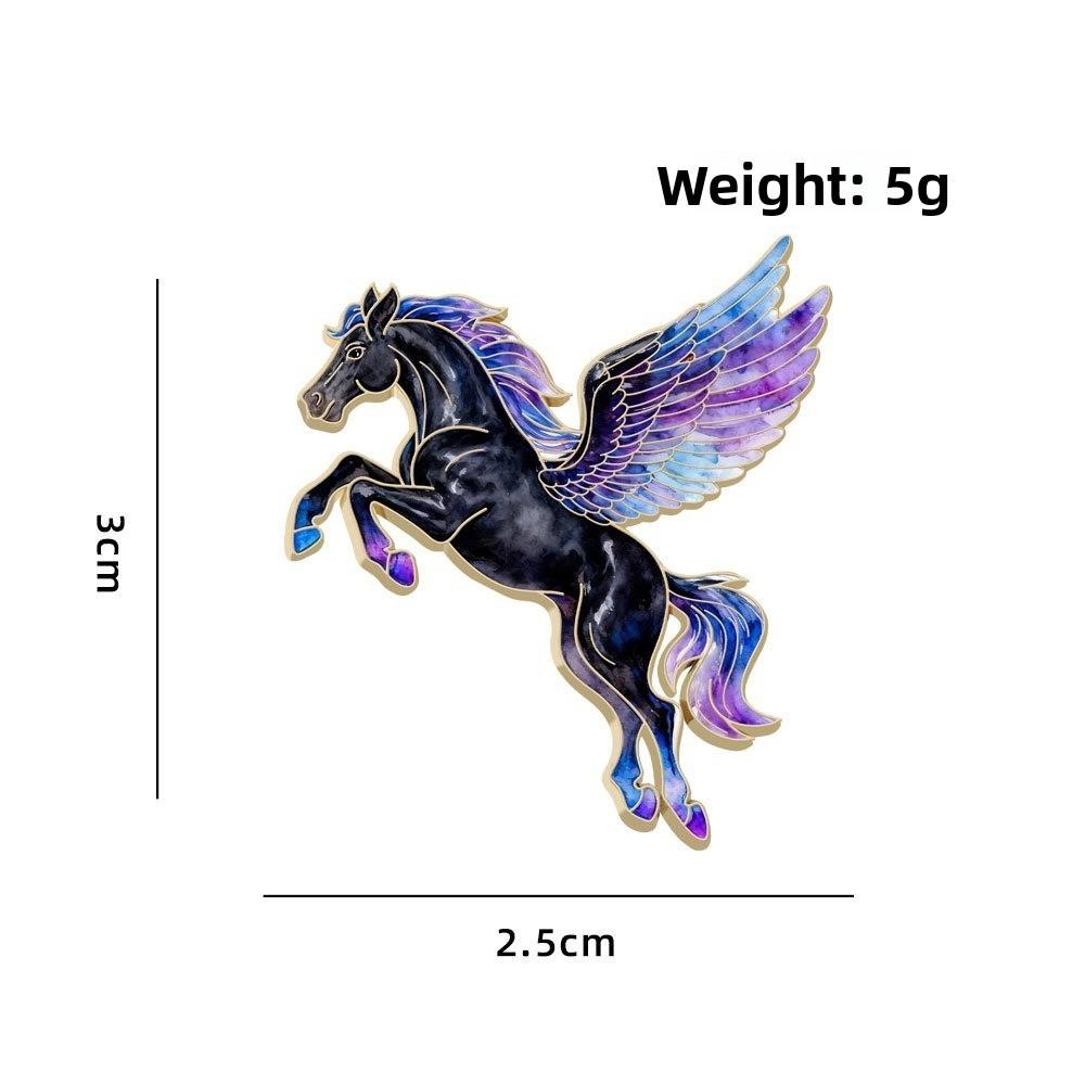 

Traditional Horse Brooches Vintage Zodiac Animal Badge Running Horse Brooch Jewelry Accessories 8