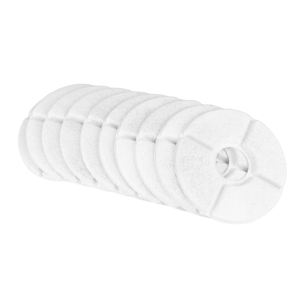 Pet Water Fountain Filter 3 Layer Filtration Replacement Activated Carbon Filter for Cat Dog Water