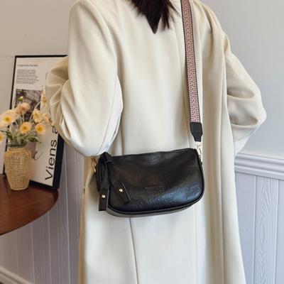 Wide Strap Shoulder Bags For Women's Daily Used Fashion Boston Crossbody Bags For Commuting  Ladies Designer Handbags For Gift