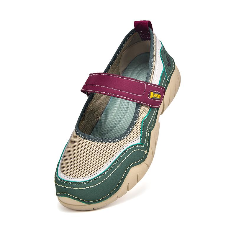 Women's Sandals Large Size Mother Breathable Flat-heeled Casual Shoes Summer Loafers