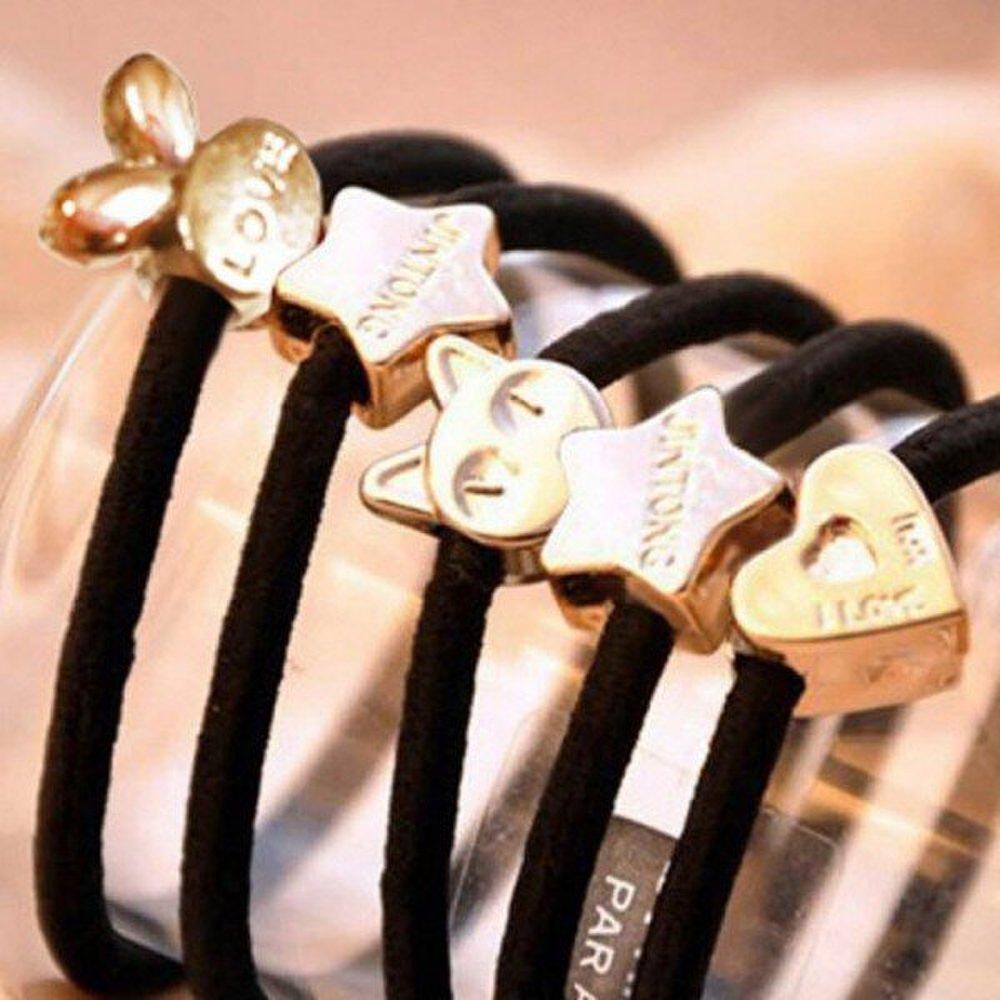 

Mno Золотая медаль Резинки для волос 20 штук Случайные цвета