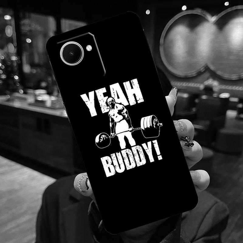 Bodybuilding Gym Fitness Case For Realme 13 Pro Plus 12 11 14 15 GT6 GT7 Pro C15 C35 C53 C55 C61 C63 C65 C67 C71 C75