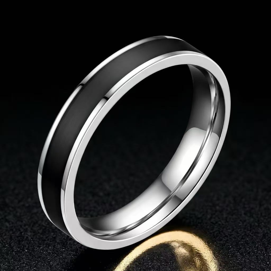 Titanium steel ring, niche and high-end, light luxury, non-fading, cross-border Instagram-style Foever Love