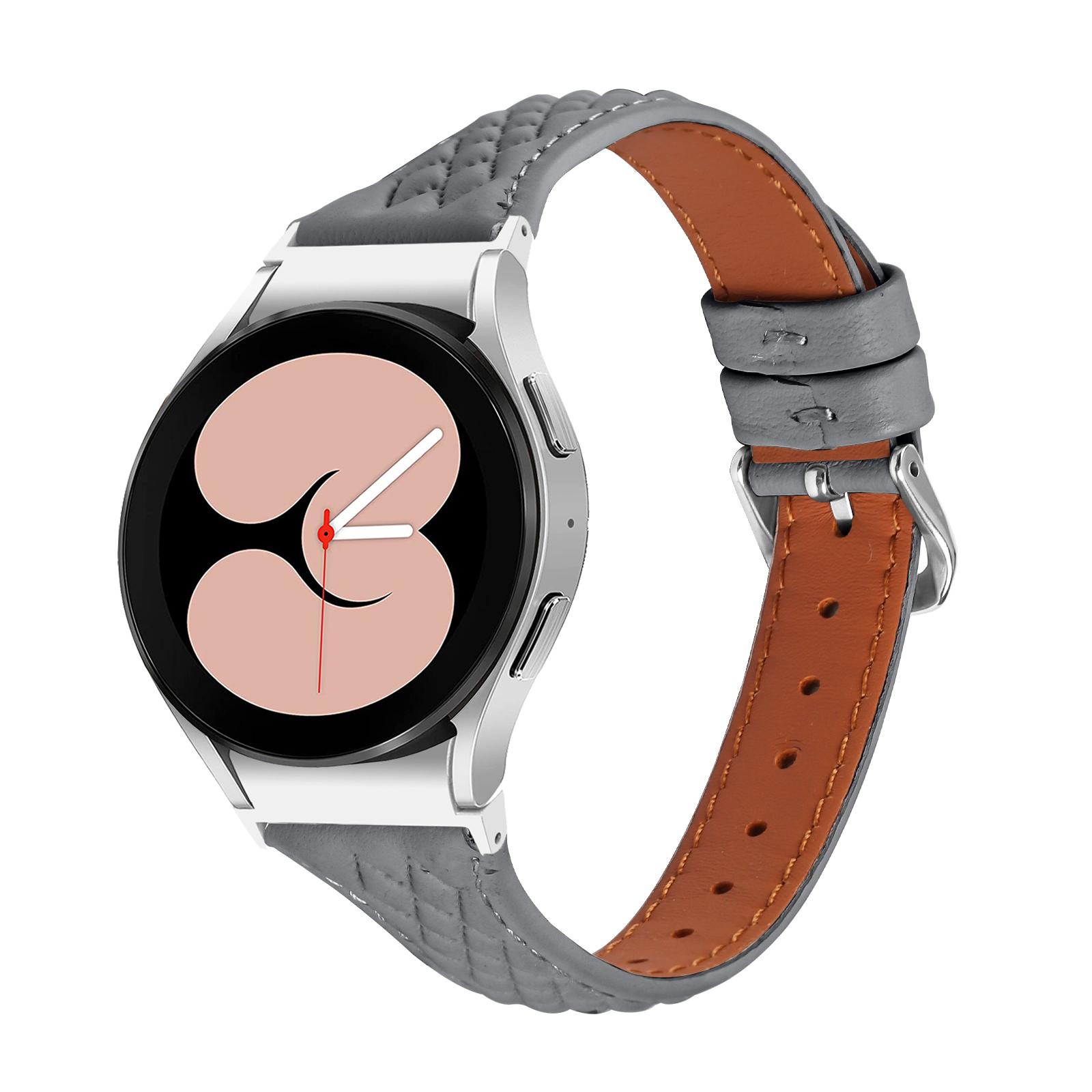

For Samsung Galaxy Watch6 40mm/44mm/Watch6 Classic 43mm/47mm Watch Strap Top-Layer Cow Leather Watchband Black