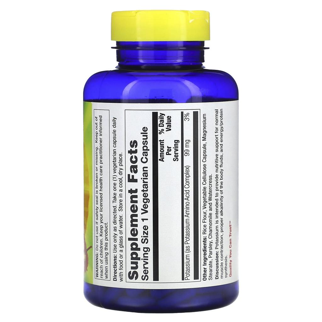 Nature'S Life, Potassium, 99Mg, 250 Veggie Caps