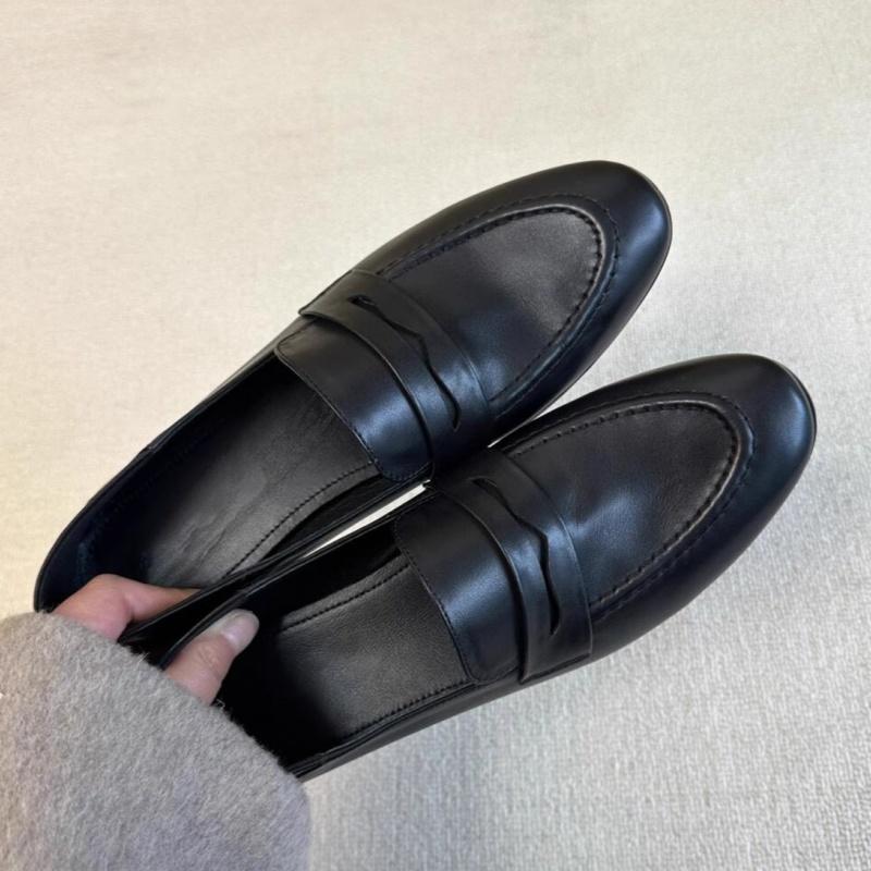 Fashion Fashionable Versatile Women's Pumps 2025 Spring Autumn Retro Casual Loafers Men's Round Toe Office Work Shoes Zapatillas