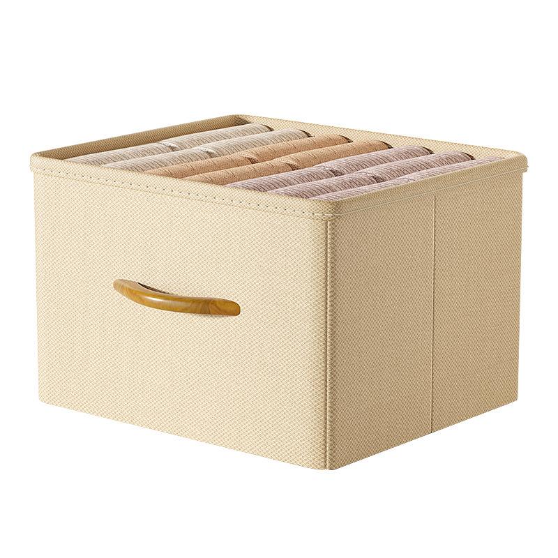 New Storage Box for Household Wardrobes Layered Organizing Boxes for Clothes and Pants Fabric Drawer Style Folding Storage Box