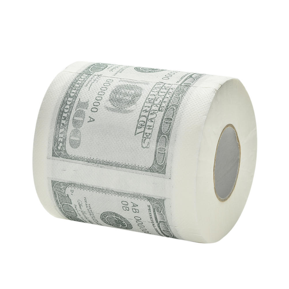 100,00 - Toilettenpapierrolle im Wert von 100 Dollar + 1 Million Dollar