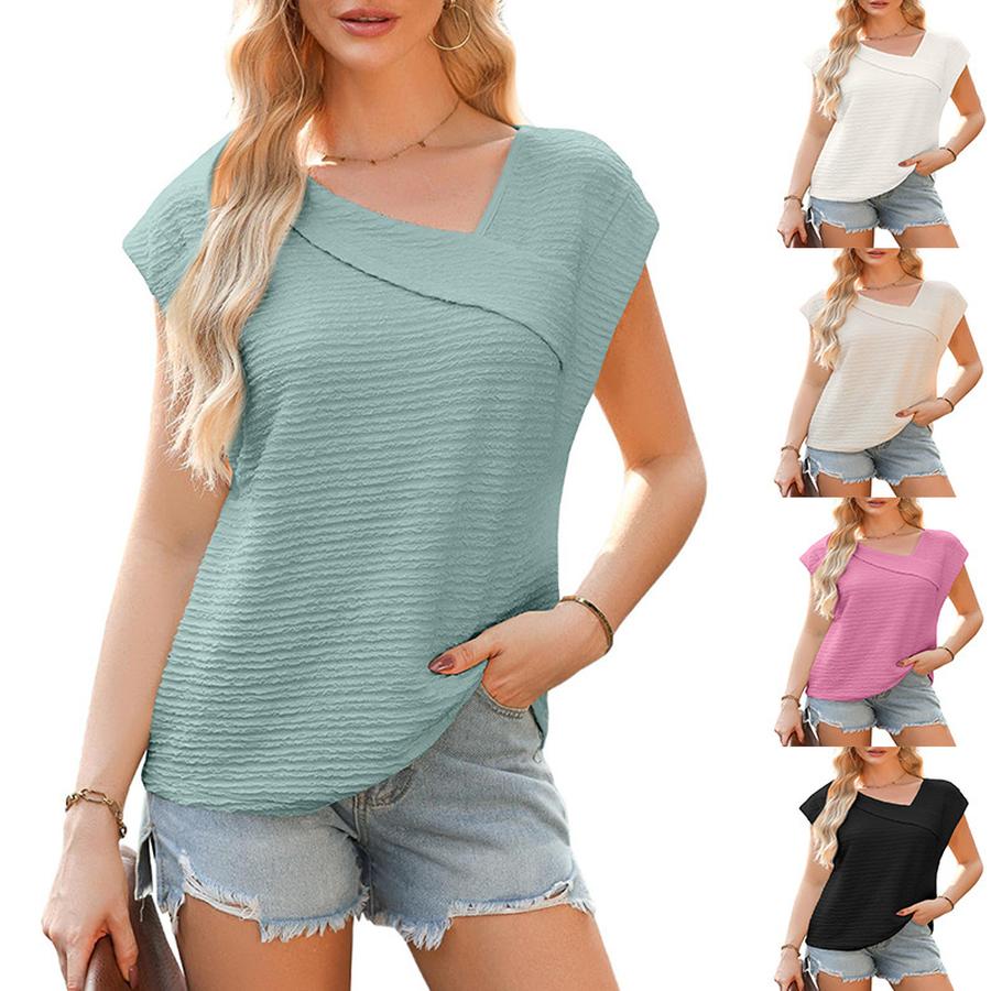 Women's Summer Casual Short Sleeve Shirt T-Shirt