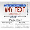 Personalized Alabama Star Metal Tin Sign Custom Text Rustic Iron Wall Art Home Decor Indoor Outdoor