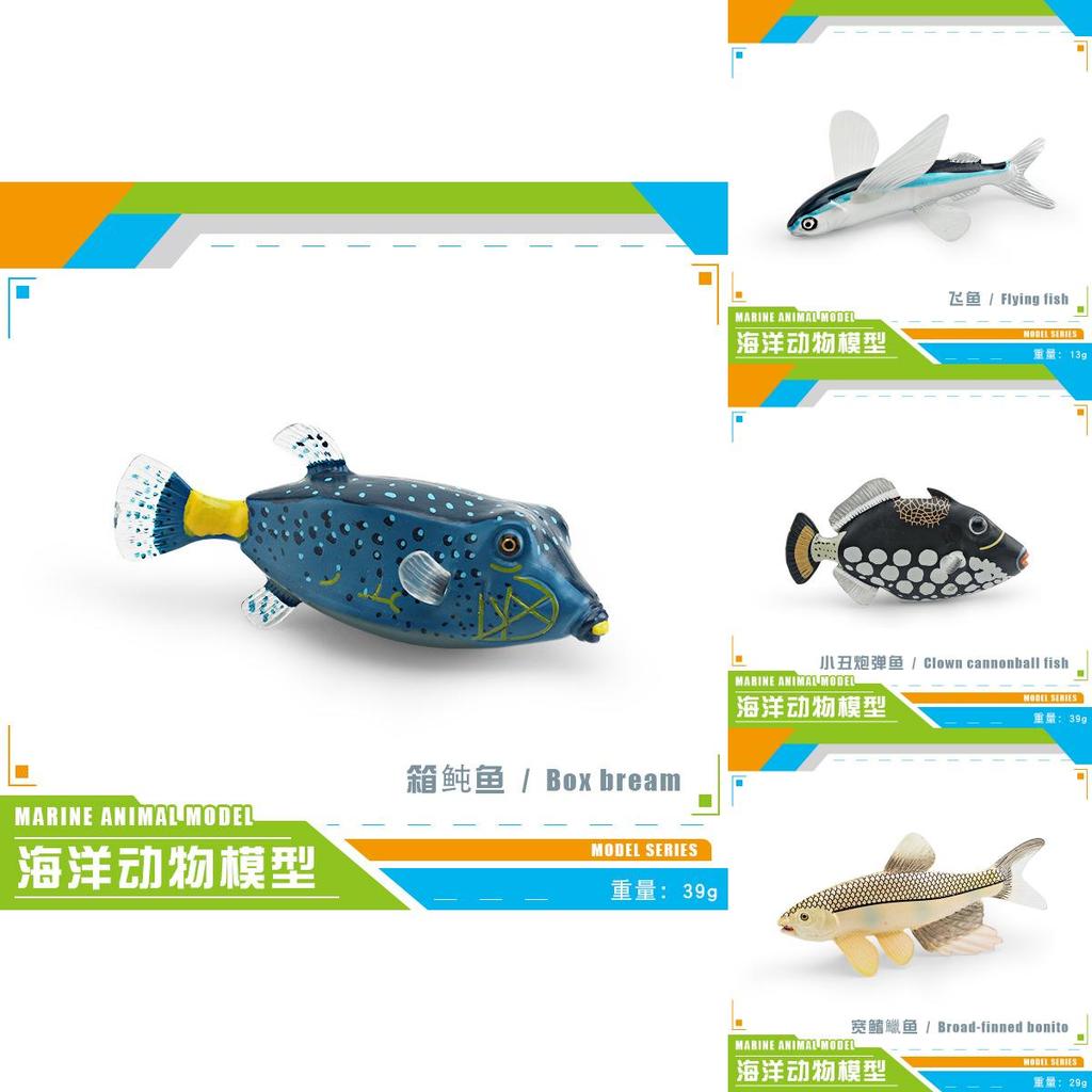 Flying Fish Pvc Marine Animal Model Set For Childrens Educational Decor