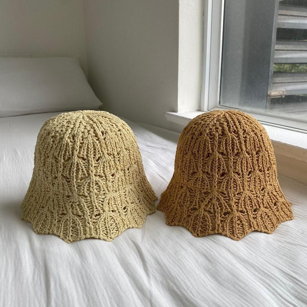 New Hollow Out Fisherman Hat For Women Korean Style Sun Protection Face-lifting Irregular Edges Basin Hat