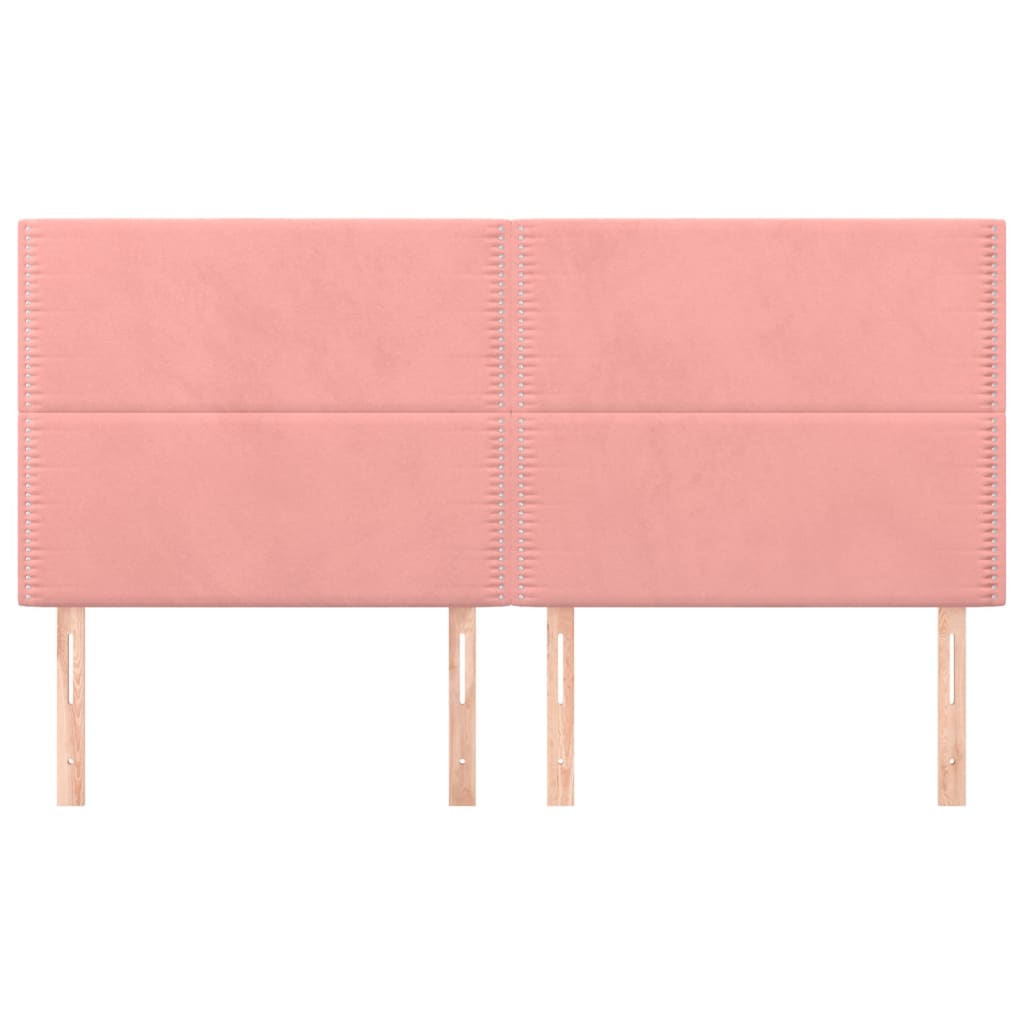 Headboard Pink 160 X 5 X 118 128 Cm Velvet