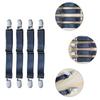 4pcs Elastic Bed Sheet Strip Fastener Adjustable Mattress Cover Blankets Holder Suspender Sheet Grippers Belt Bedding