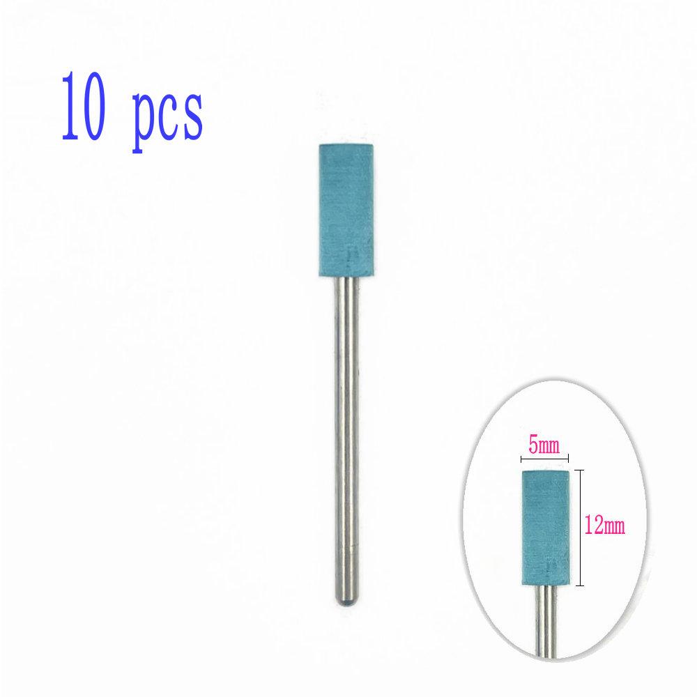 6pcs/10pcs Silicone Rubber Dental Polishing Polisher Grinders Nail Drill Bits for Electric Manicure 2.35mm Shank