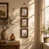 Cornice Portafoto da Appendere da 6 Pollici Stile Rustico Parete Fotografica Verticale Cornice per Ritratti di Famiglia Camera da Letto