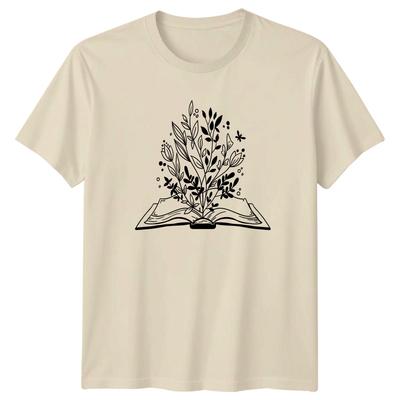 A Story Blooms On Every Page TShirt Botanical Reading Bookworm