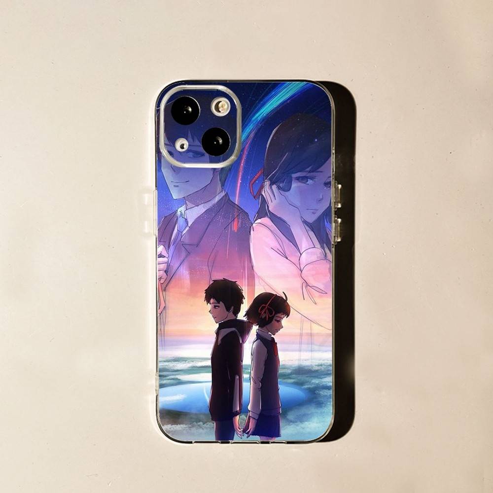 Anime your N-names Phone Case For iPhone 16,15,14,13,12,11 Plus,Pro,Max,XR,XS,X,7,8 Plus,SE,Mini Soft Transparent Cover