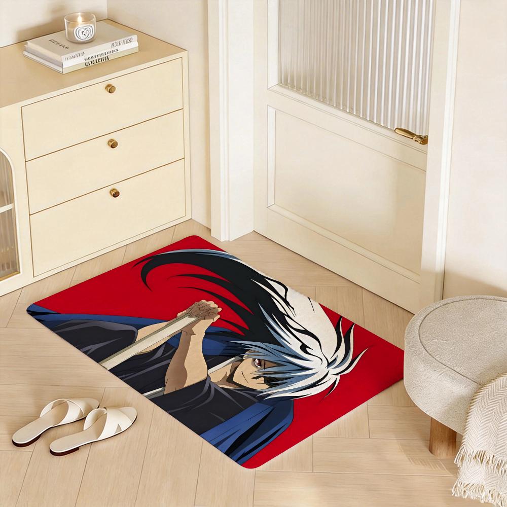 Anime A Nurarihyon no Mago Floor Mat Eco  Flannel Doormat Non Slip Odorless Indoor Floor Rug Soft Short Plush Home Mat