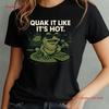 Hip Hop Frog T Shirt Quak It Like S Hot with DJ Toad Cool Fun Design Vintage Washed Designer Clothes Breathable
