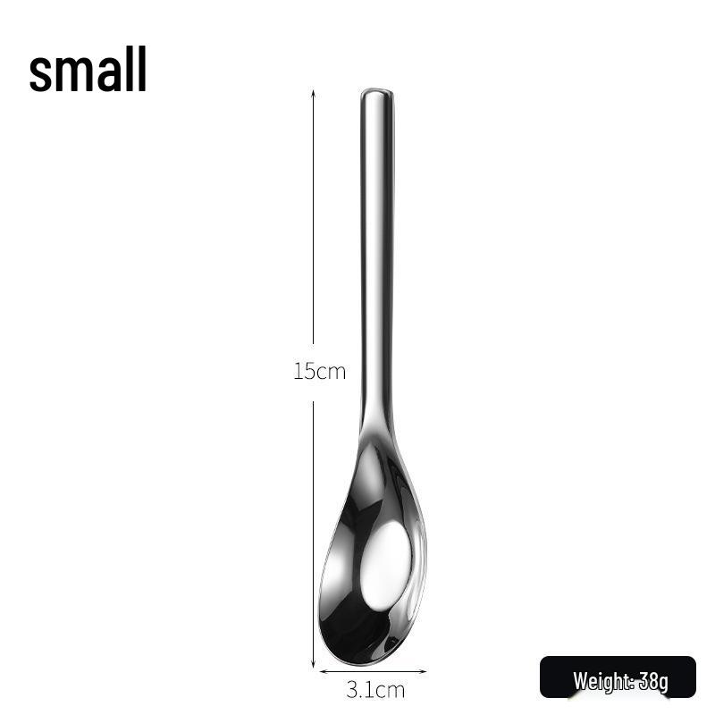 316 Stainless Steel Cute Children s Yuanbao Soup Spoon with Deepened Head and Thickened Handle