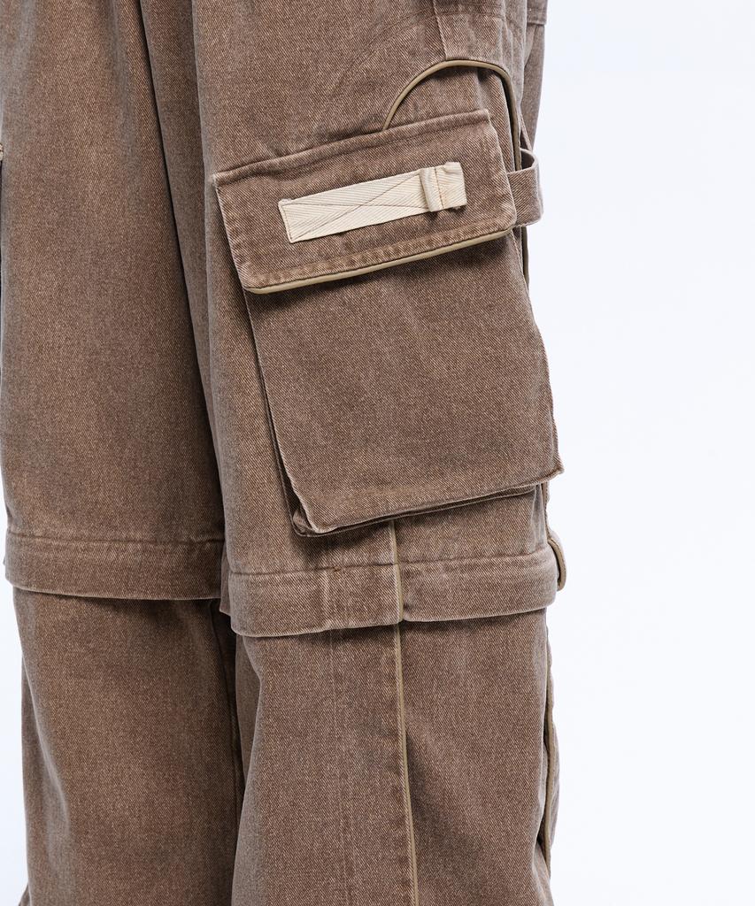 Aleseueseussi Convertible Carpenter Pants - Beige