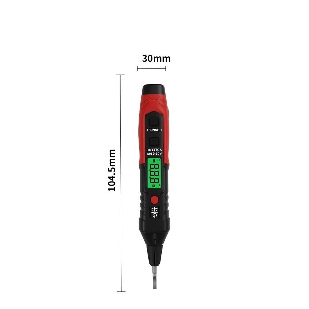 HT96A For Electrical Voltage Tester with Digital Display Neutral Wire Identification NCV Detection and Built in Flashlight