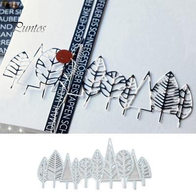 Listy stromů Kovové vyřezávací matrice DIY Scrapbook Paper Card Album Craft Stencil Form