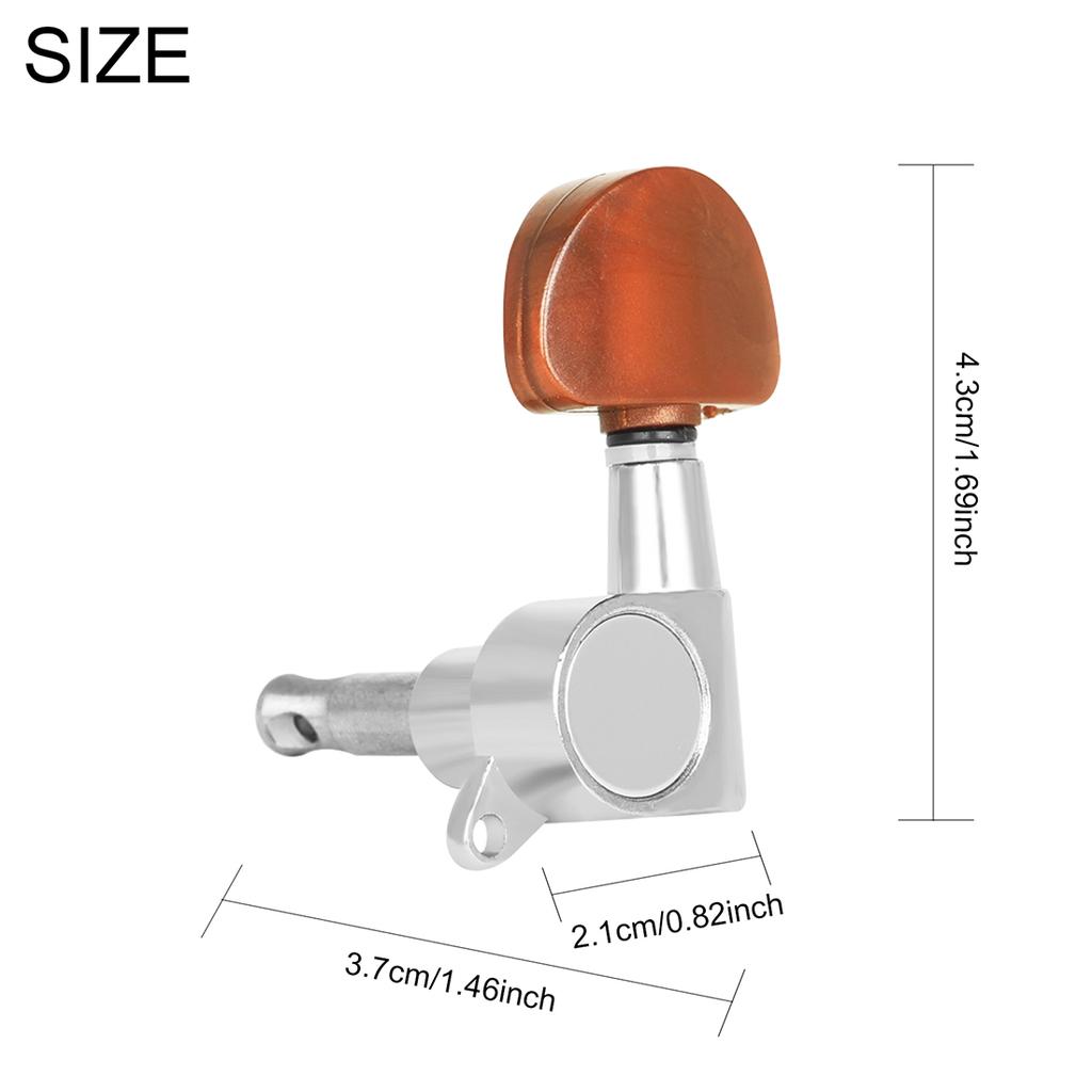 IRIN Folk Guitar String Tuning Pegs Semi-Closed/All-Closed Metal Guitar String Button Tuner Machine Heads Guitar Accessories