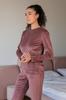 Pajama Set (women) – Velour Long Sleeve Top & Pants, Winter 8162-030 HC