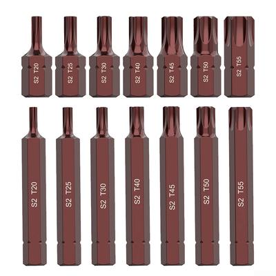 7pcs T20-T25 Screwdriver Bits Hex Shank High Hardness